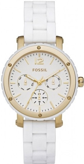 Bracelet de montre Fossil BQ9405 Acier inoxydable Blanc 16mm
